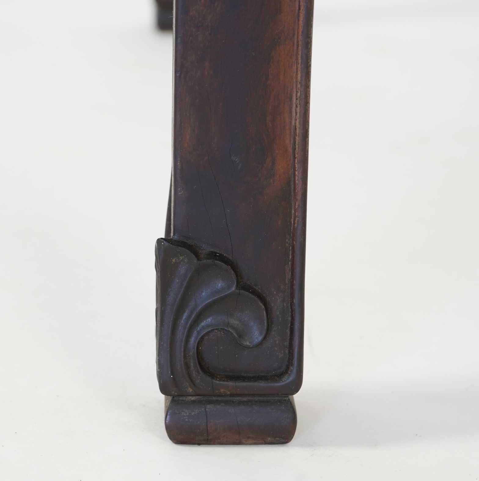 A Chinese hongmu square mahjong table, early 20th century